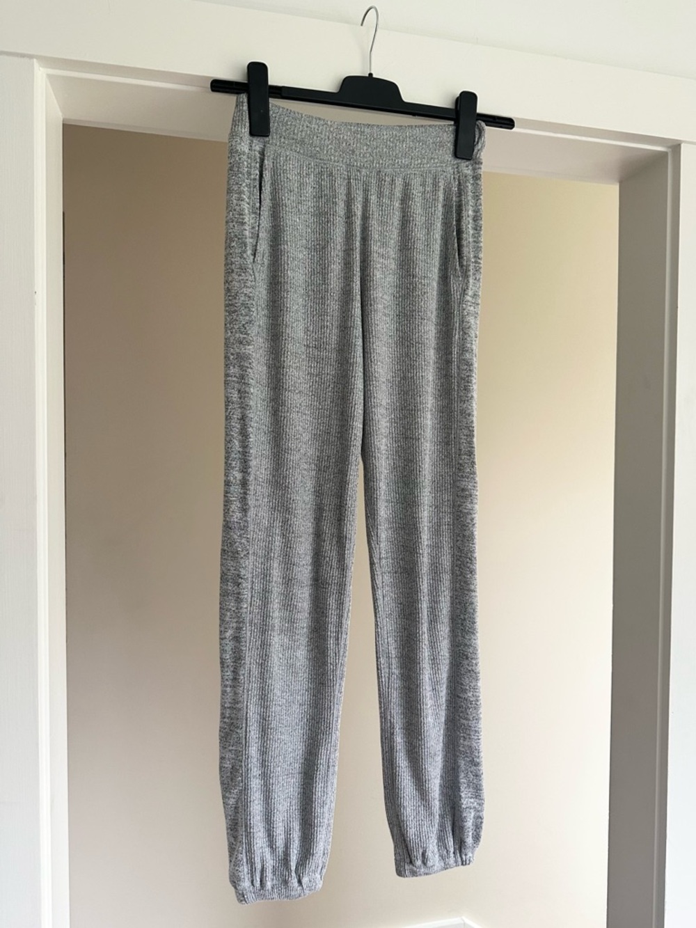 Rag & Bone The Knit Ribbed Jersey Pull-On Pants Gray Size XS